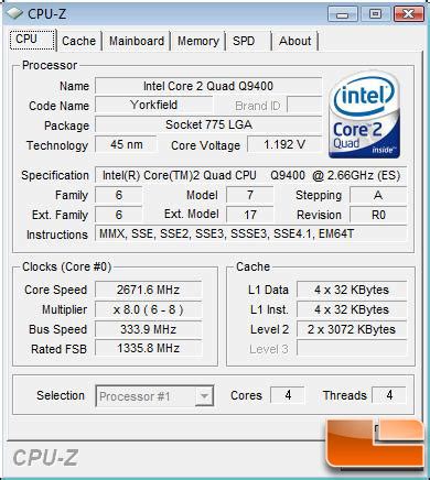 UserBenchmark: Intel Core2 Quad Q9400.